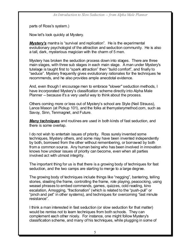 Neuro linguistic programming techniques for seduction pdf